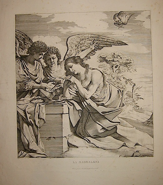 Pasqualini Giovanni Battista da Cento La Maddalena (Maria Maddalena e due angeli) 1870 ca. Roma, Calcografia Camerale 